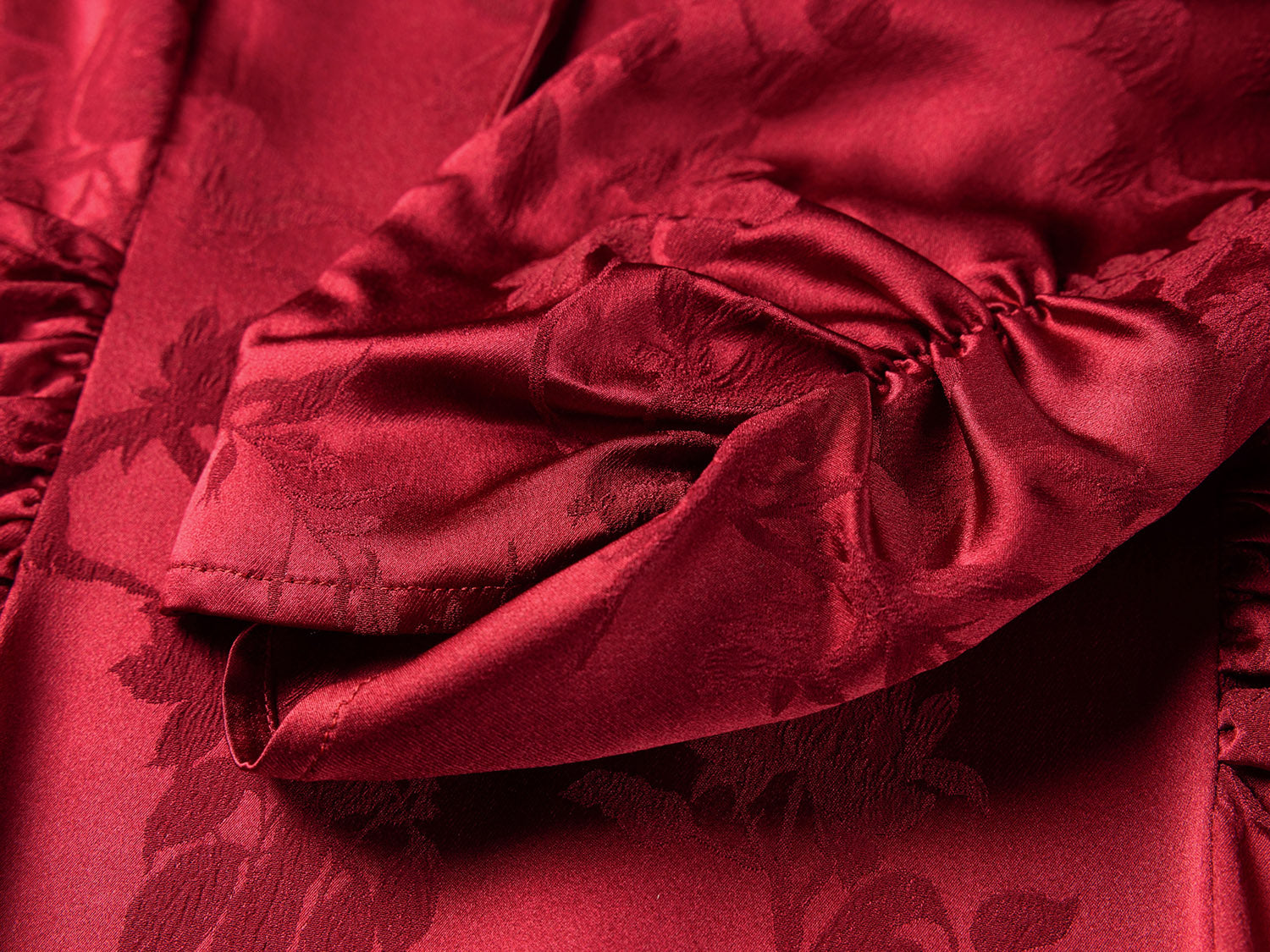 Silk Dress | Wine Red