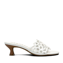 Kirah Sandal Heel | Bright White Faux Nappa