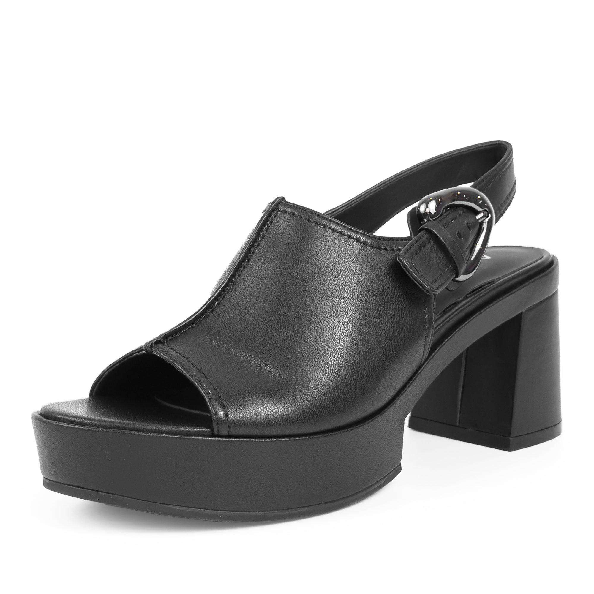Zella | Black Stretch Nappa Faux Leather