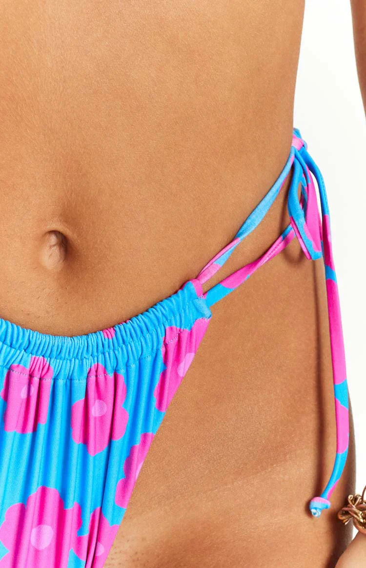 9.0 Swim Sumba Floral Bikini Bottom | Blue