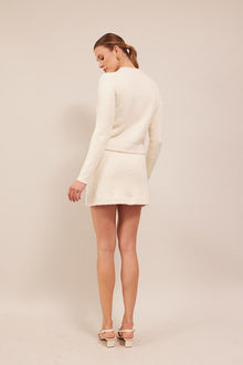 Nola Boucle Cardigan | Ivory