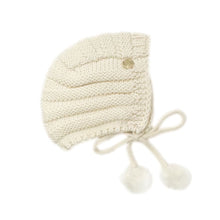 Oatmeal Organic Cotton Knit Bonnet | Oat