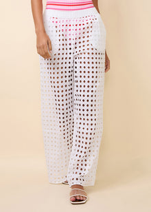 Women | Eyelet Delaney Pant | Optic White