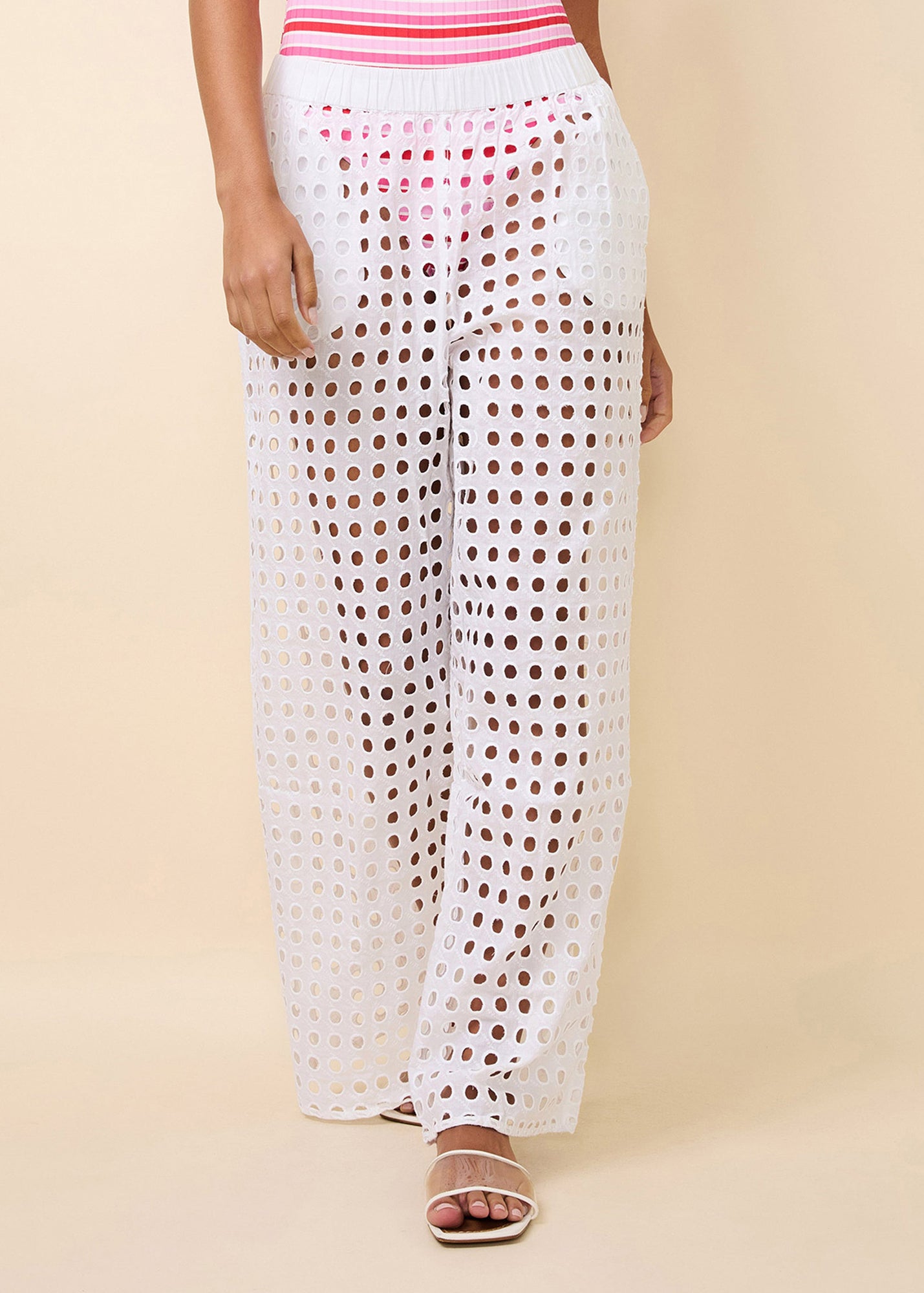 Women | Eyelet Delaney Pant | Optic White