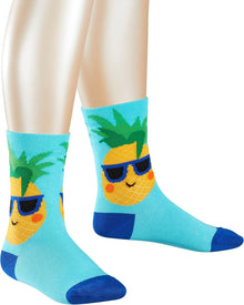 Unisex Kids | Pineapple Socks Kids | Turquoise