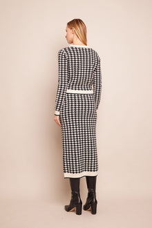 Ronnie Skirt | Houndstooth Black
