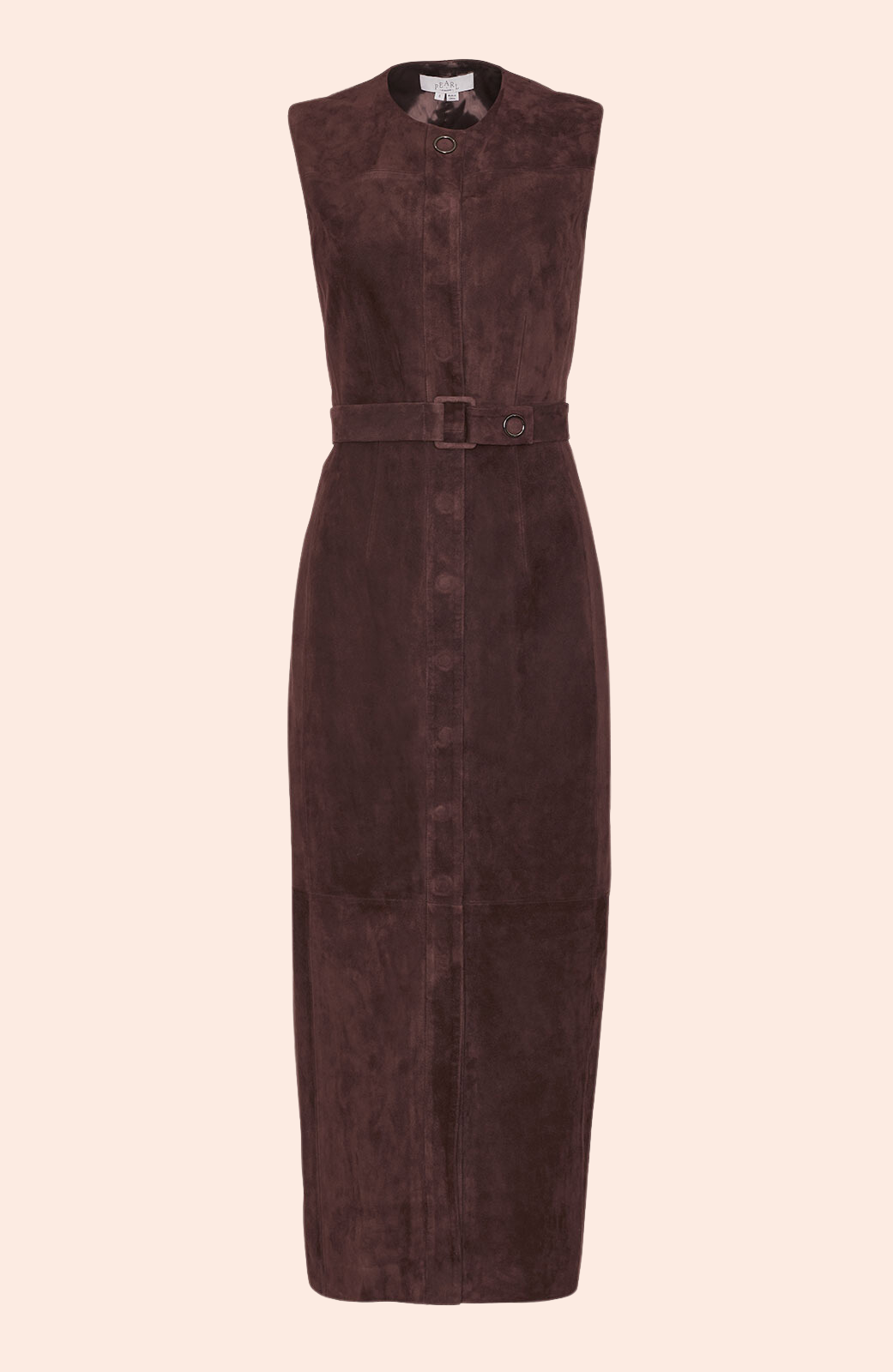 Suede Vest Dress | Chocolate