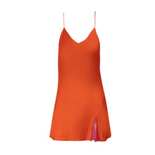 Mini Slip w/ Lace Godet | Tangerine