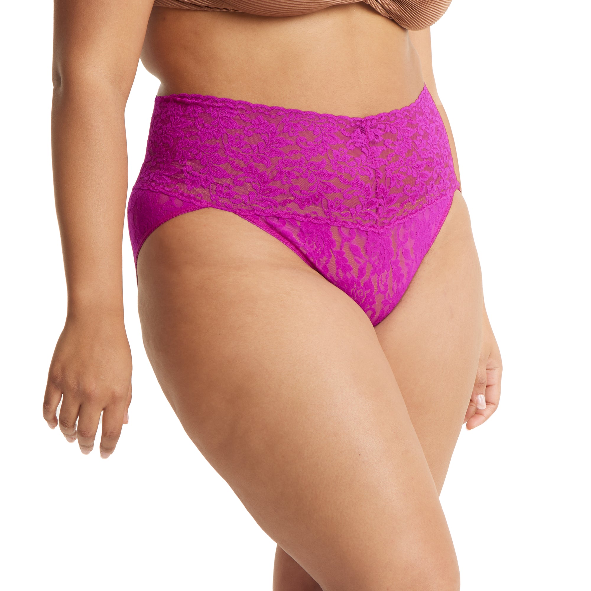 Plus Size Retro V-Kini | Countess Pink