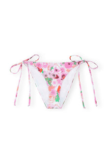 Recycled Printed String Bikini Brief | Sugar Plum