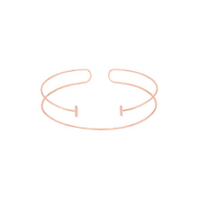 Bar Slip-On Cuff | 18K Rose Gold-Plated