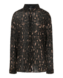 Versace | Beaded Embellished Animal Patterned Blouse