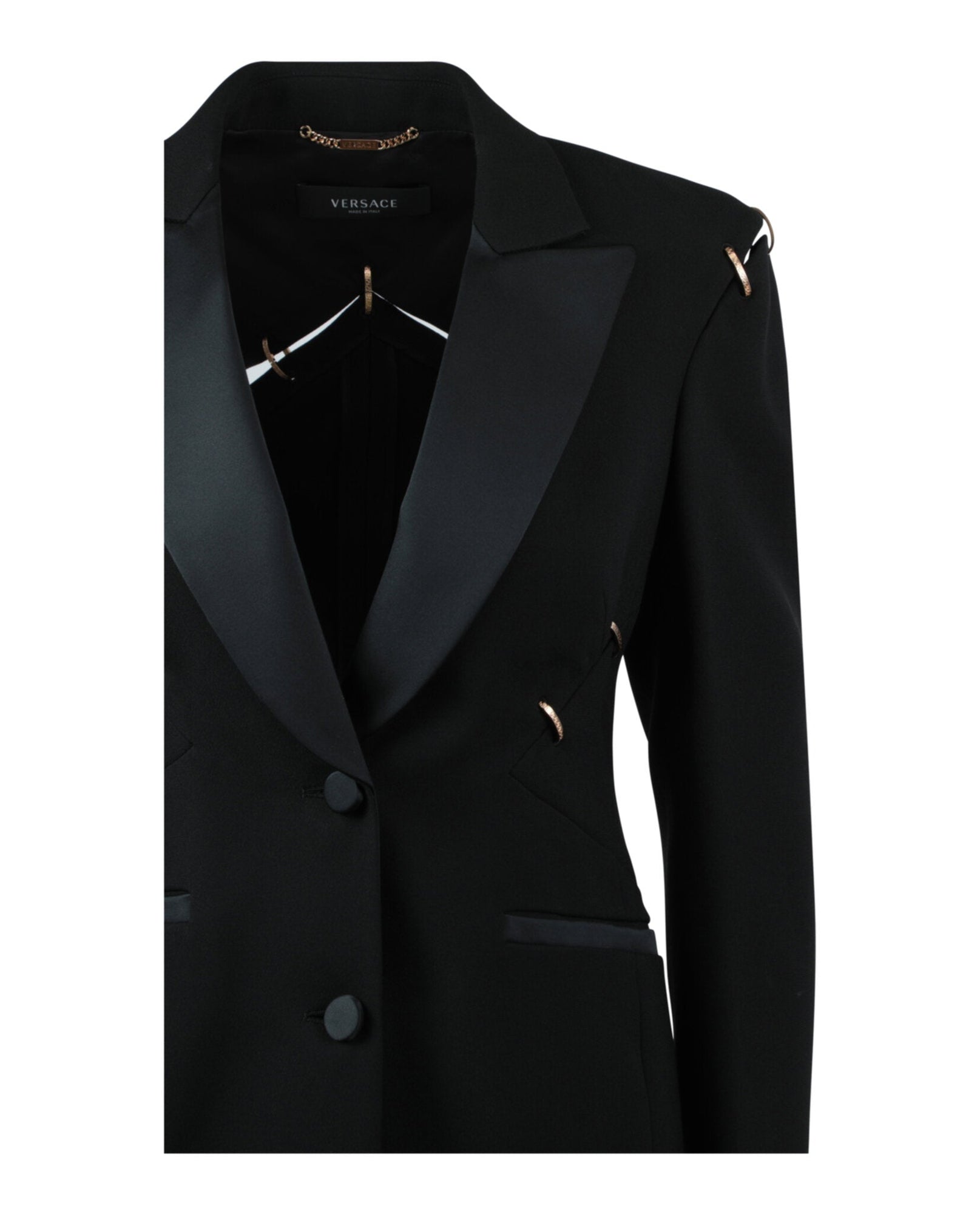 Versace | Cut-Out Notched Blazer