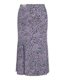 Versace | Animal Printed Midi Flounce Skirt