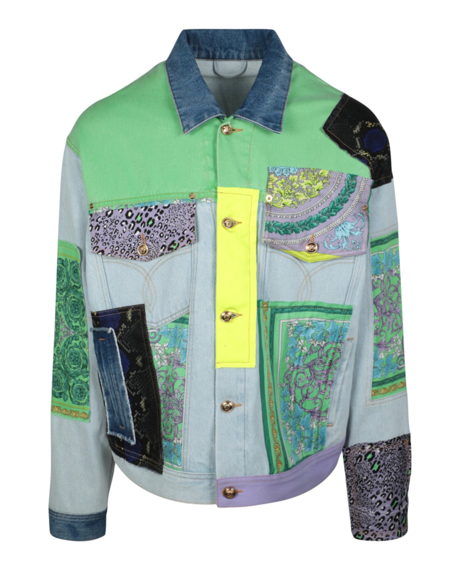 Versace | Barocco Patchwork Denim Jacket