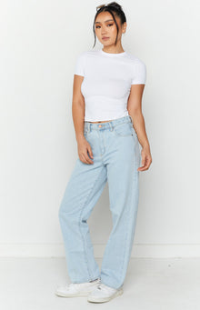 ABRAND A Slouch Jeans | Bleached Stone