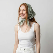 Unisex | Estelle Stars Bandana | Sage / Ivory