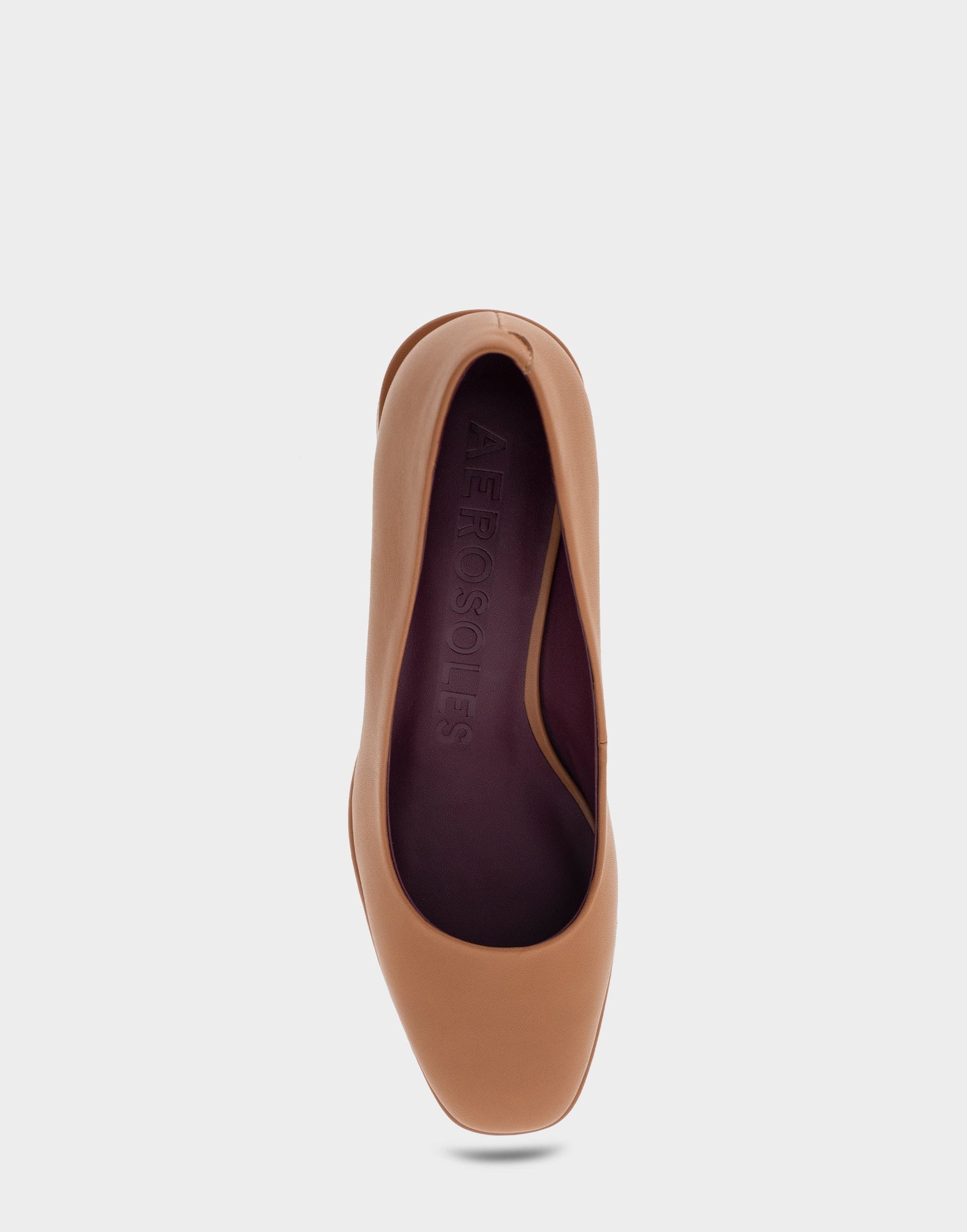 Alae Pump Heel | Tan Genuine Leather