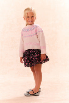 Girls Albine Wool Pullover | Confetti Cake