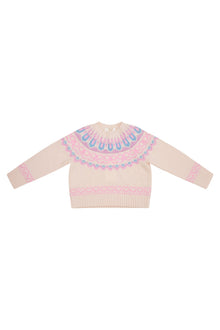 Girls Albine Wool Pullover | Confetti Cake