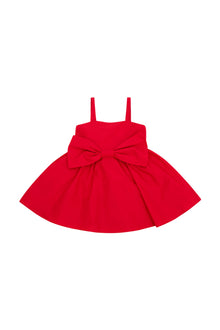 Girls Alejandra Bow Mini Dress | Red