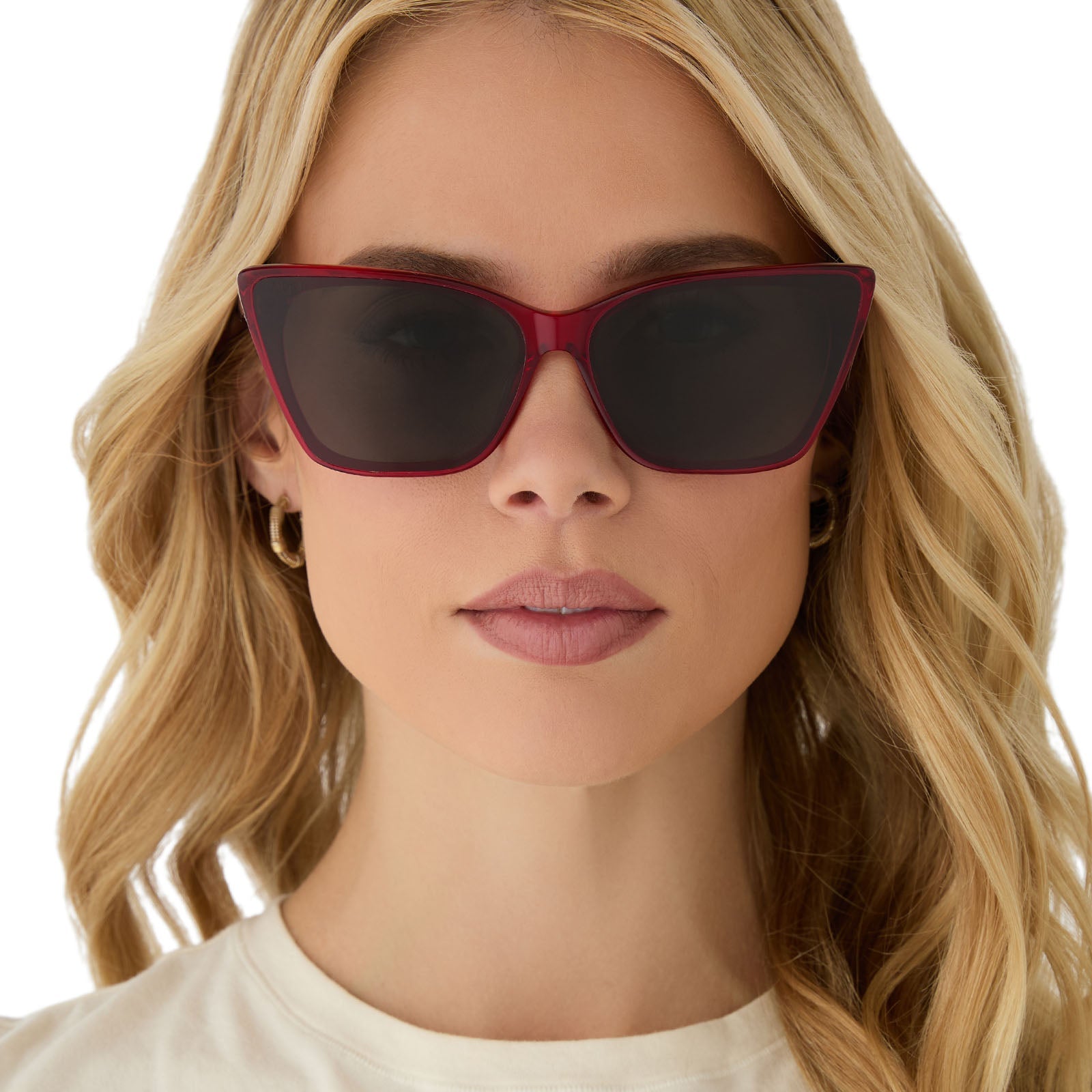 Womens | Alina Sunglasses | Red Hot Summer | Grey Lenses