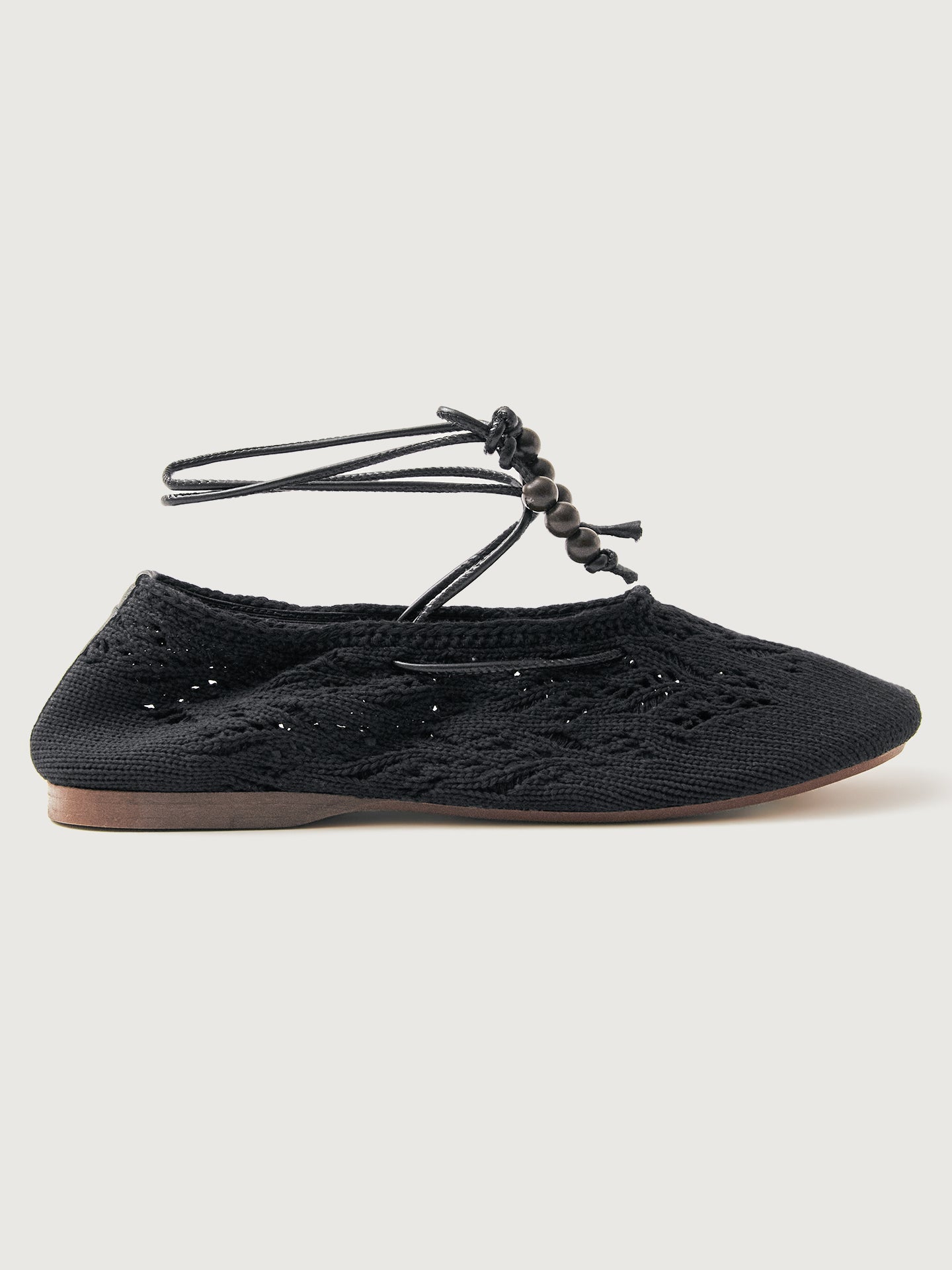 Rosemary Crochet Flat | Black