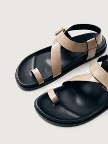 Siren Sandal | Onix Stone Beige Leather