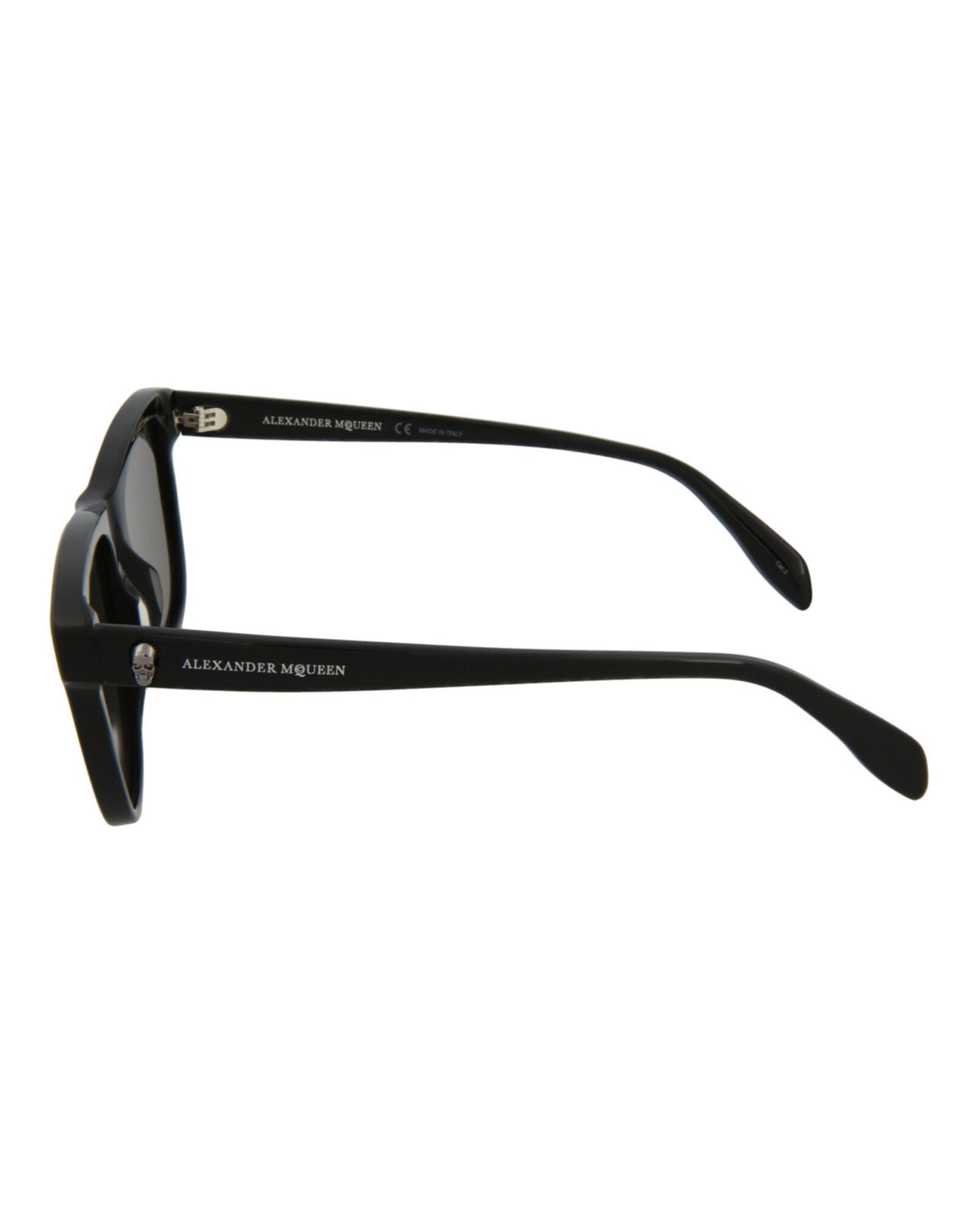 Alexander McQueen | Unisex | Square Acetate Sunglasses | Black