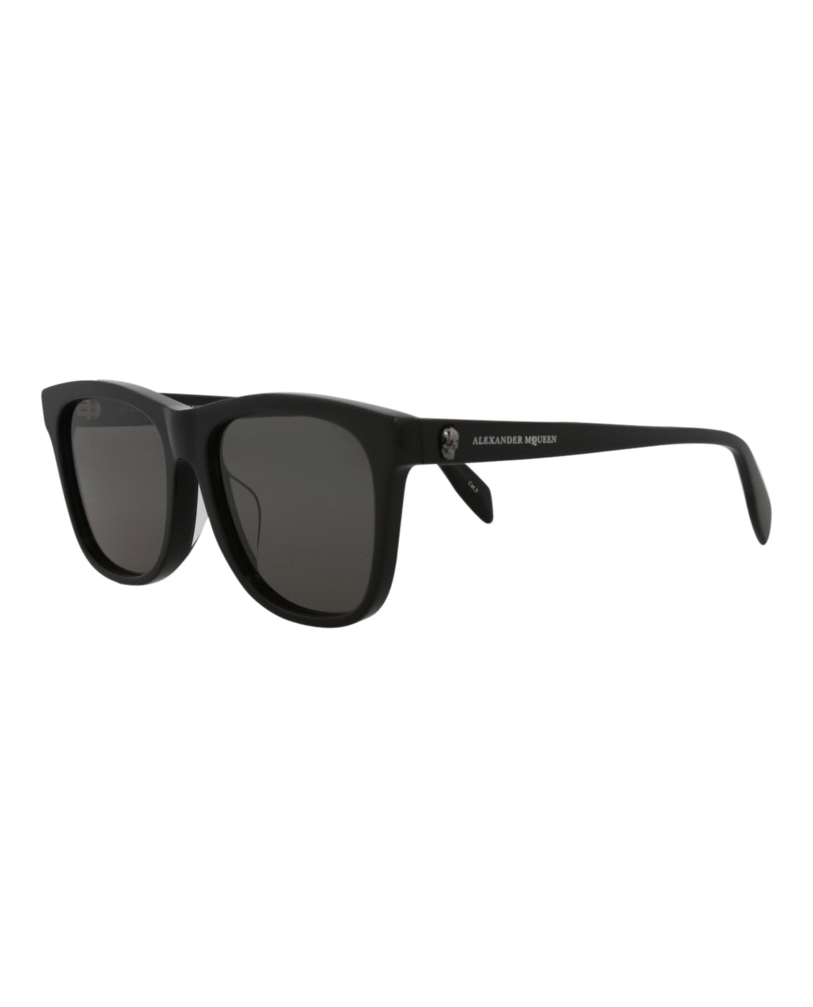 Alexander McQueen | Unisex | Square Acetate Sunglasses | Black