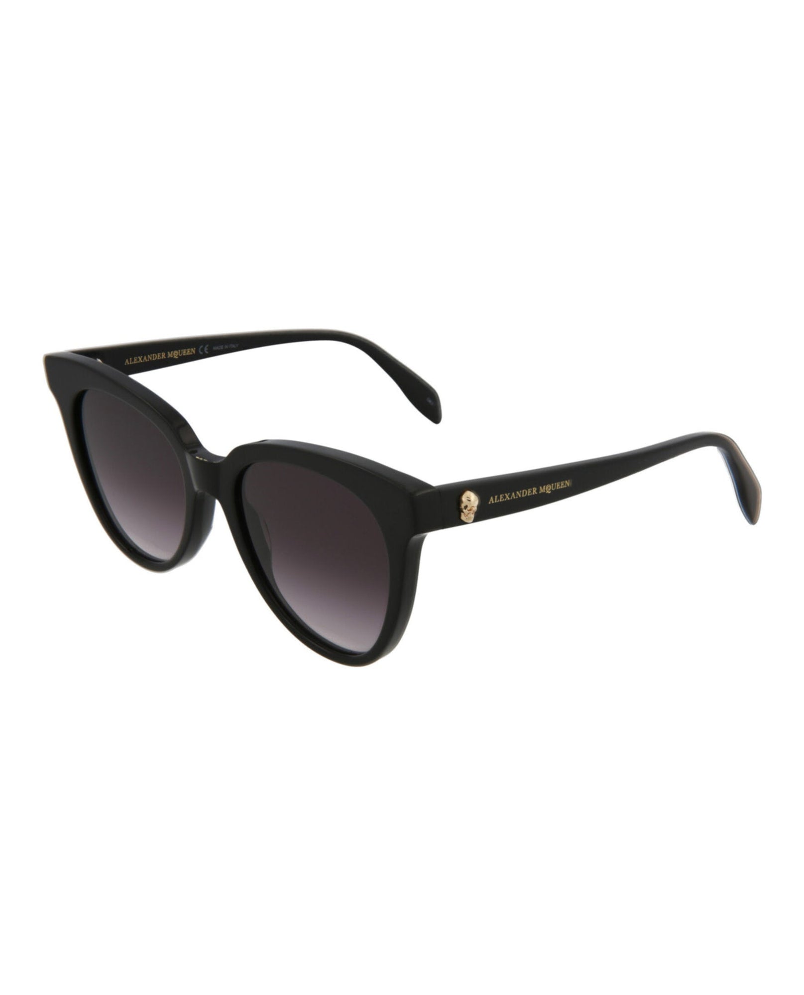 Alexander McQueen | Women | Cat Eye Acetate Sunglasses | Black