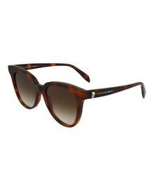 Alexander McQueen | Women | Cat Eye Acetate Sunglasses | Havana