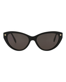 Alexander McQueen | Women | Cat Eye Acetate Sunglasses | Black