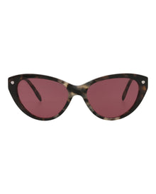 Alexander McQueen | Women | Cat Eye Acetate Sunglasses | Havana