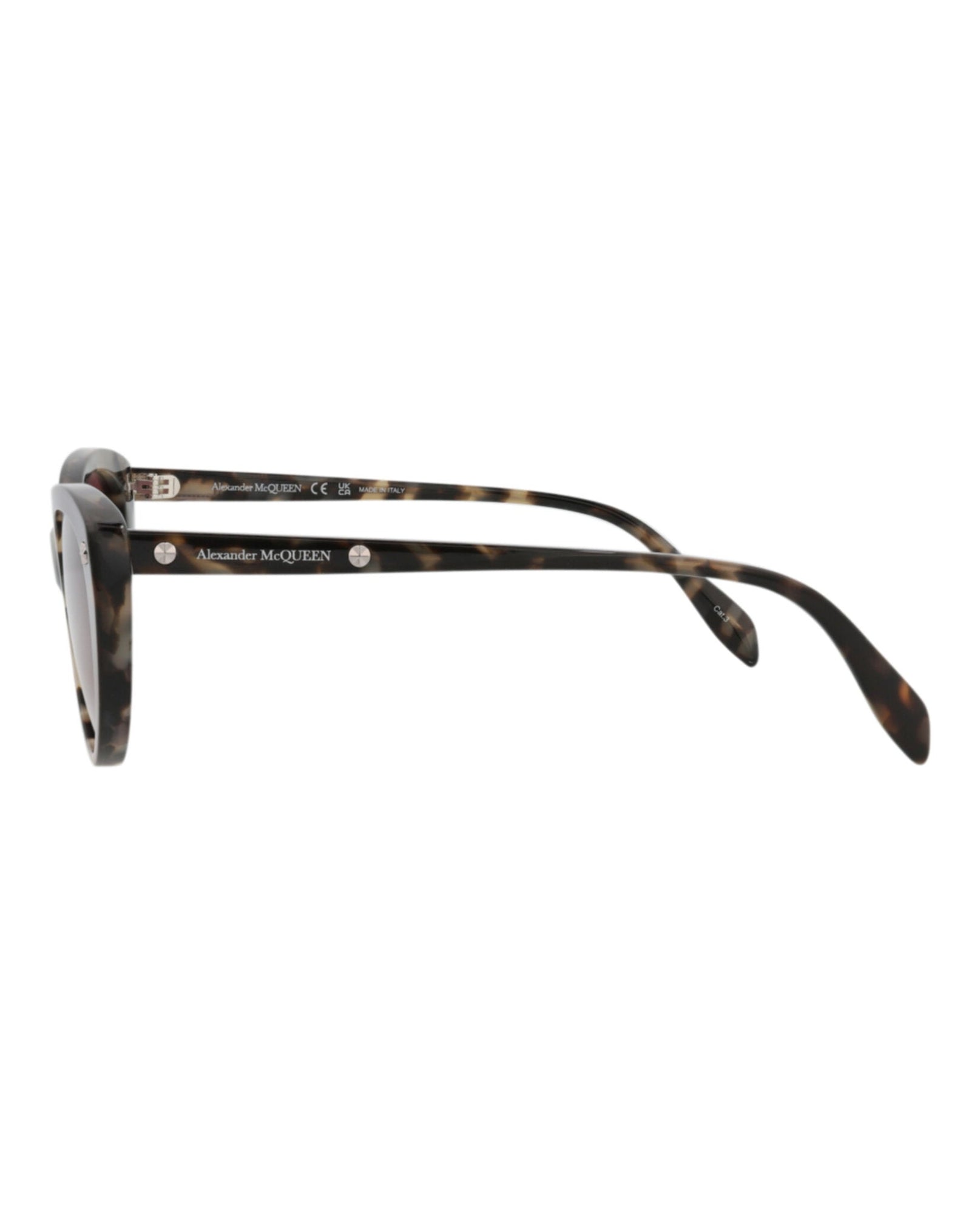 Alexander McQueen | Women | Cat Eye Acetate Sunglasses | Havana