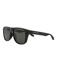 Alexander McQueen | Unisex | Square Injection Sunglasses | Black