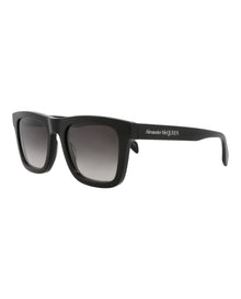 Alexander McQueen | Men | Square Acetate Sunglasses | Black