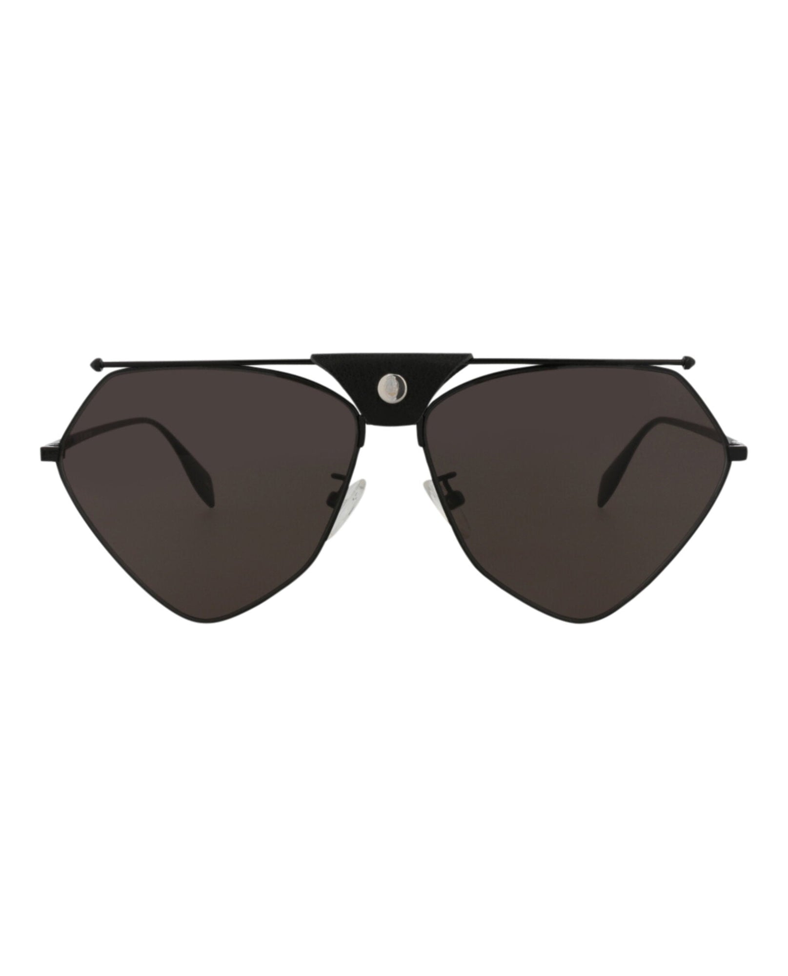 Alexander McQueen | Unisex | Aviator Metal Sunglasses | Black