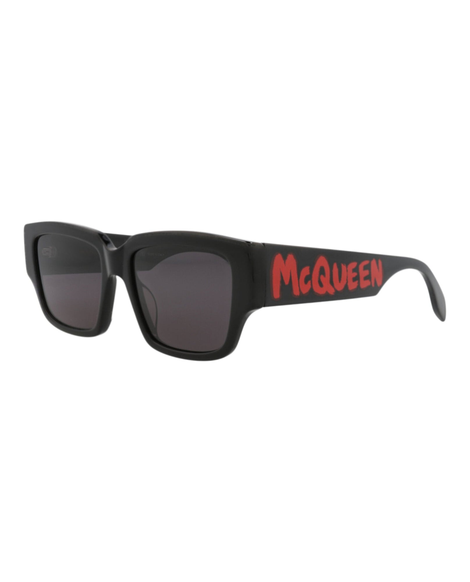 Alexander McQueen | Men | Square Acetate Sunglasses | Black