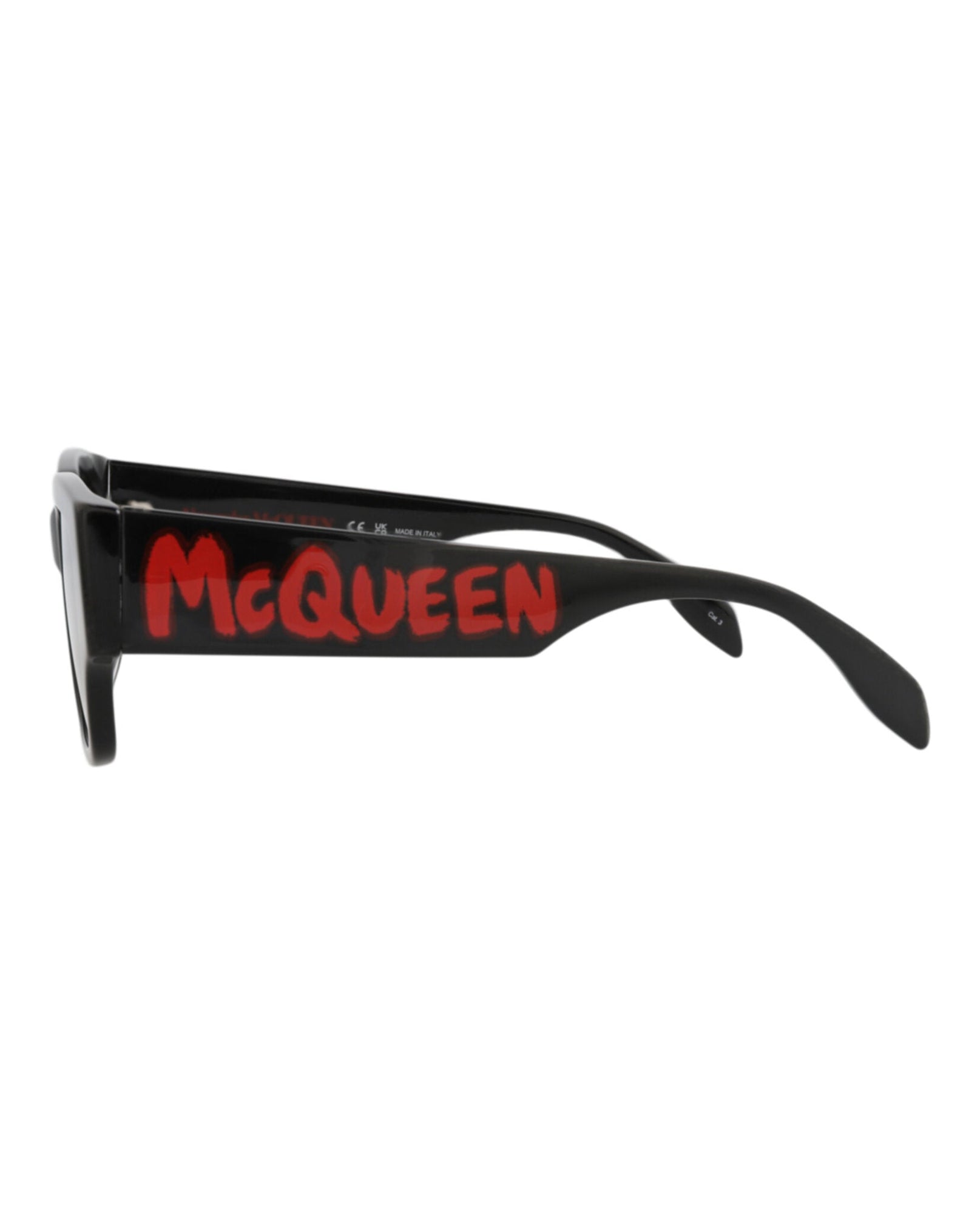 Alexander McQueen | Men | Square Acetate Sunglasses | Black