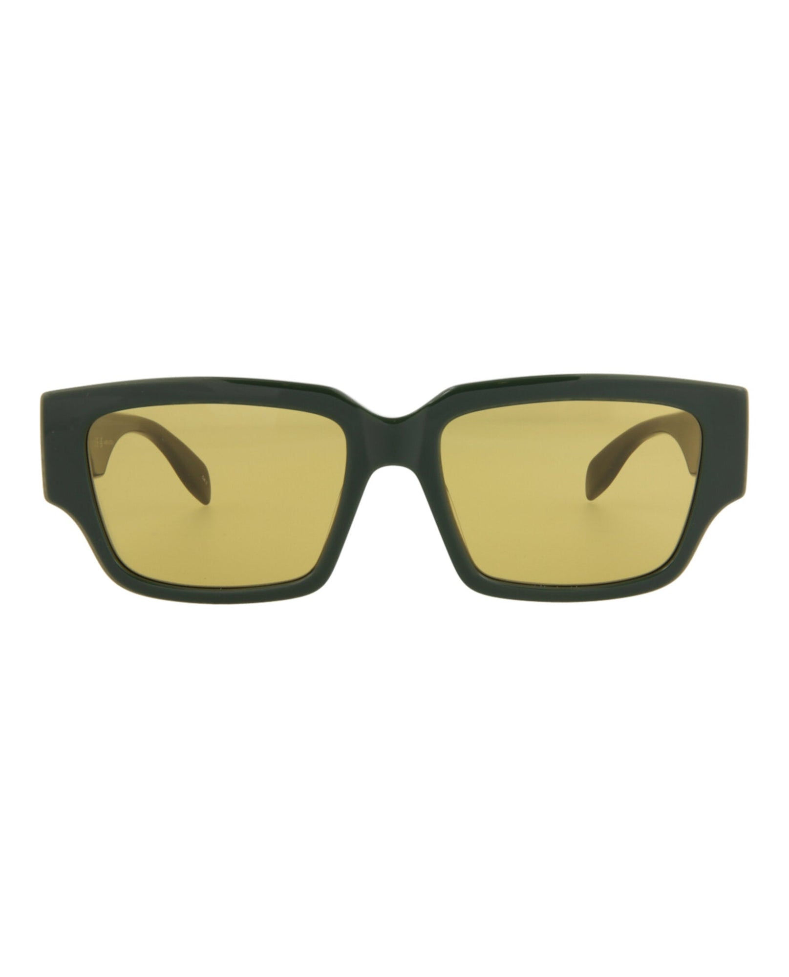 Alexander McQueen | Men | Square/Rectangle Acetate Sunglasses | Green