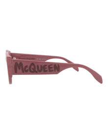 Alexander McQueen | Women | Round Recycled Acetate Sunglasses | Pink