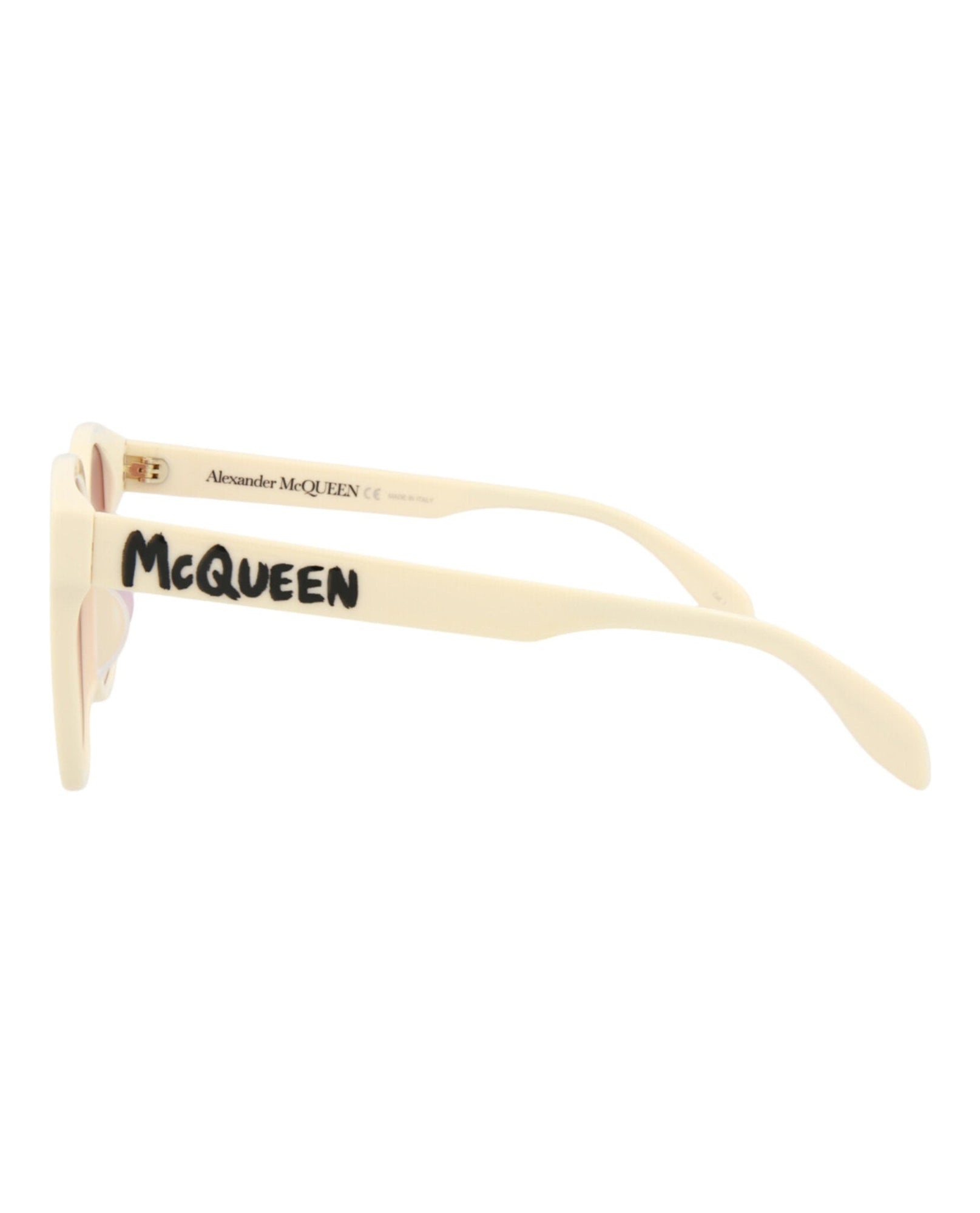 Alexander McQueen | Women | Square Acetate Sunglasses | White