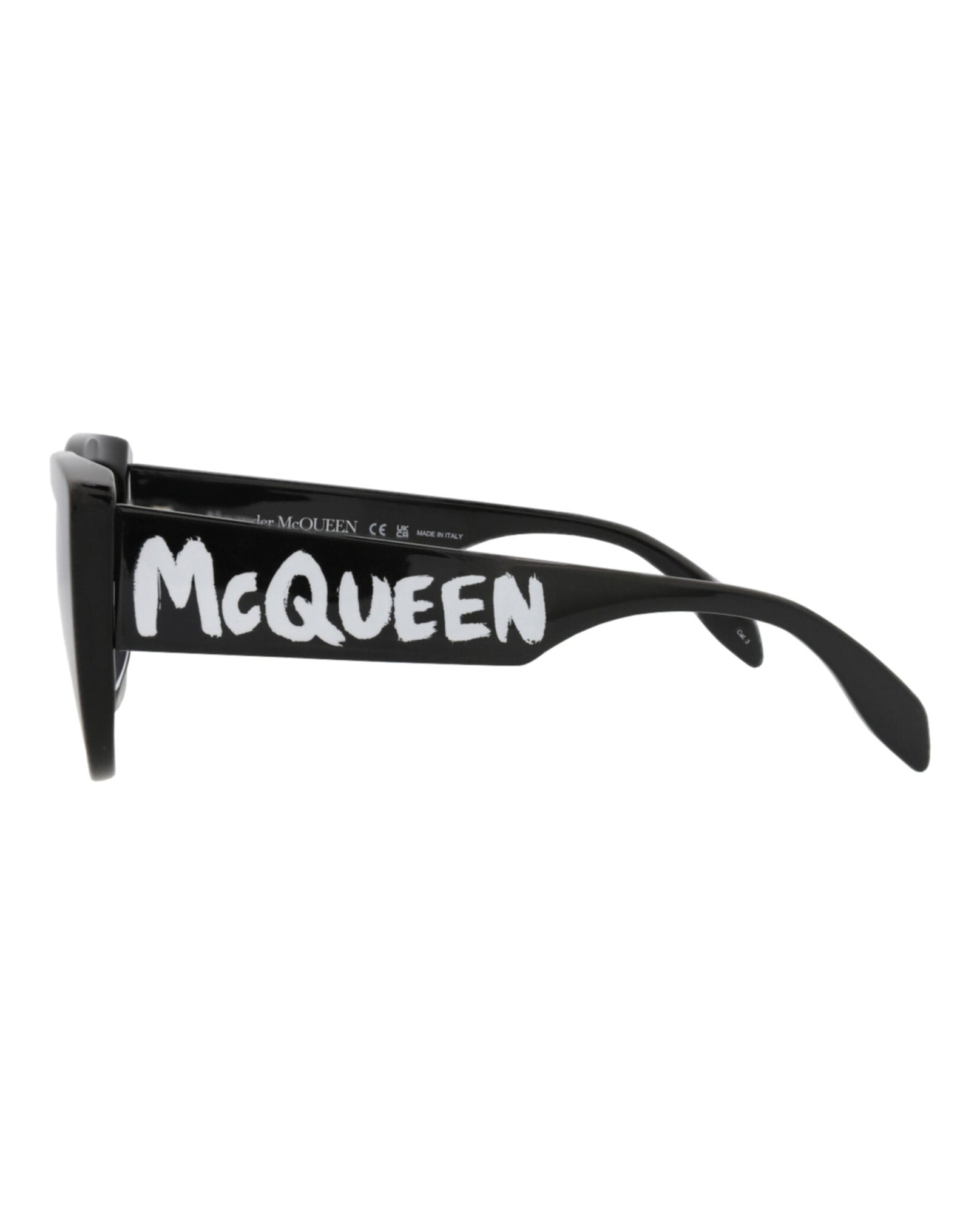 Alexander McQueen | Women | Cat Eye Recycled Acetate Sunglasses | Black