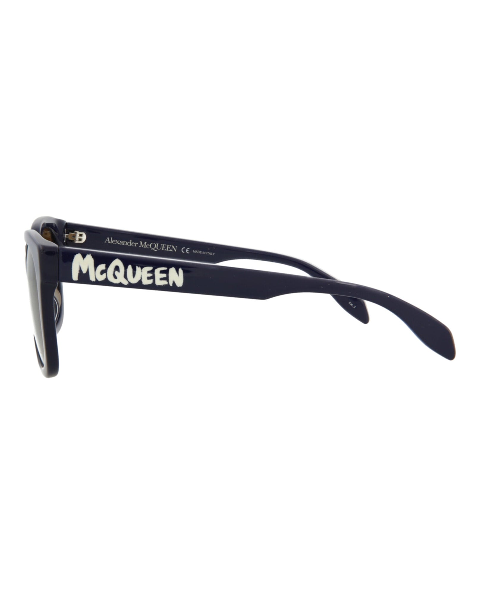 Alexander McQueen | Men | Square Acetate Sunglasses | Blue