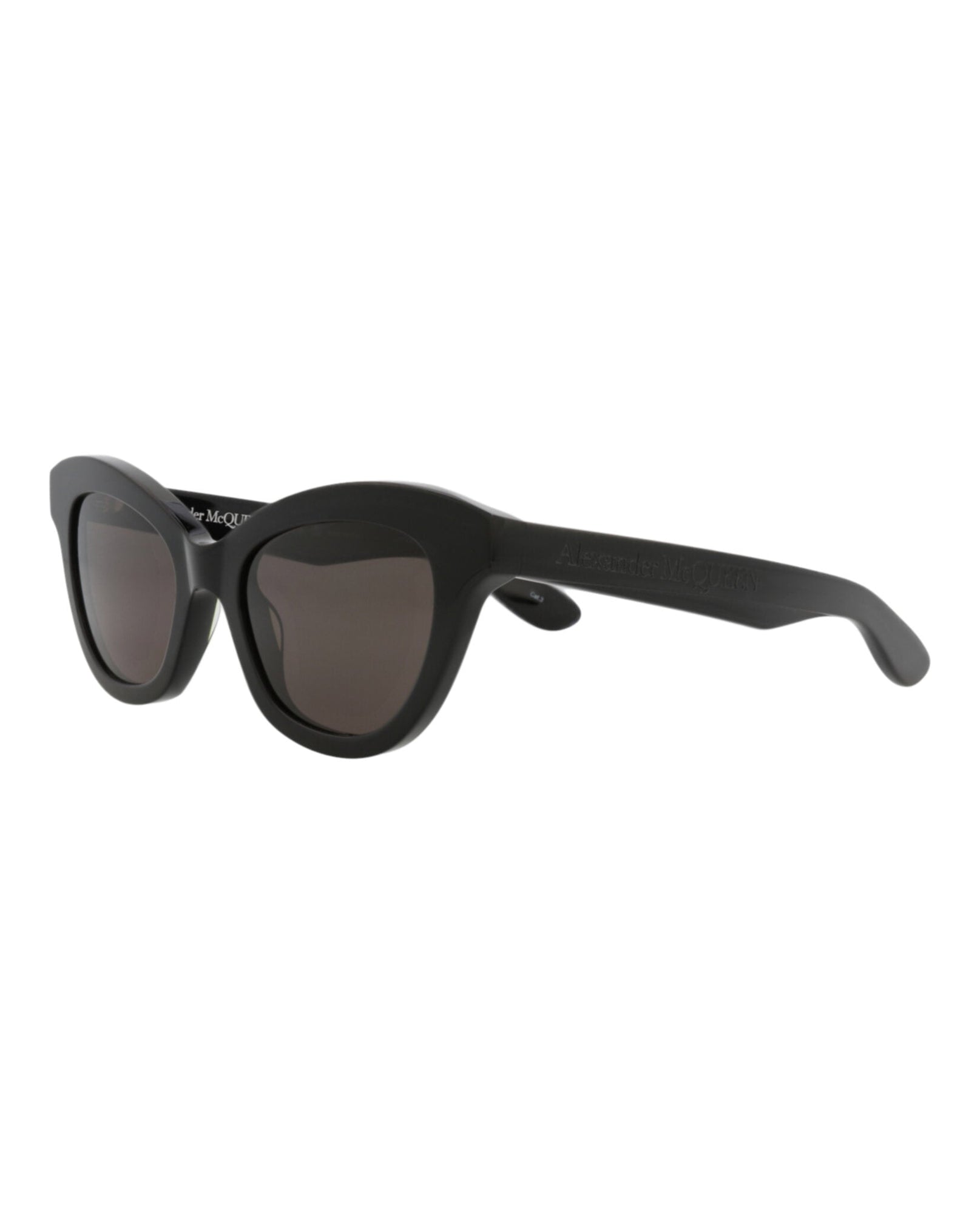 Alexander McQueen | Women | Cat Eye Recycled Acetate Sunglasses | Black