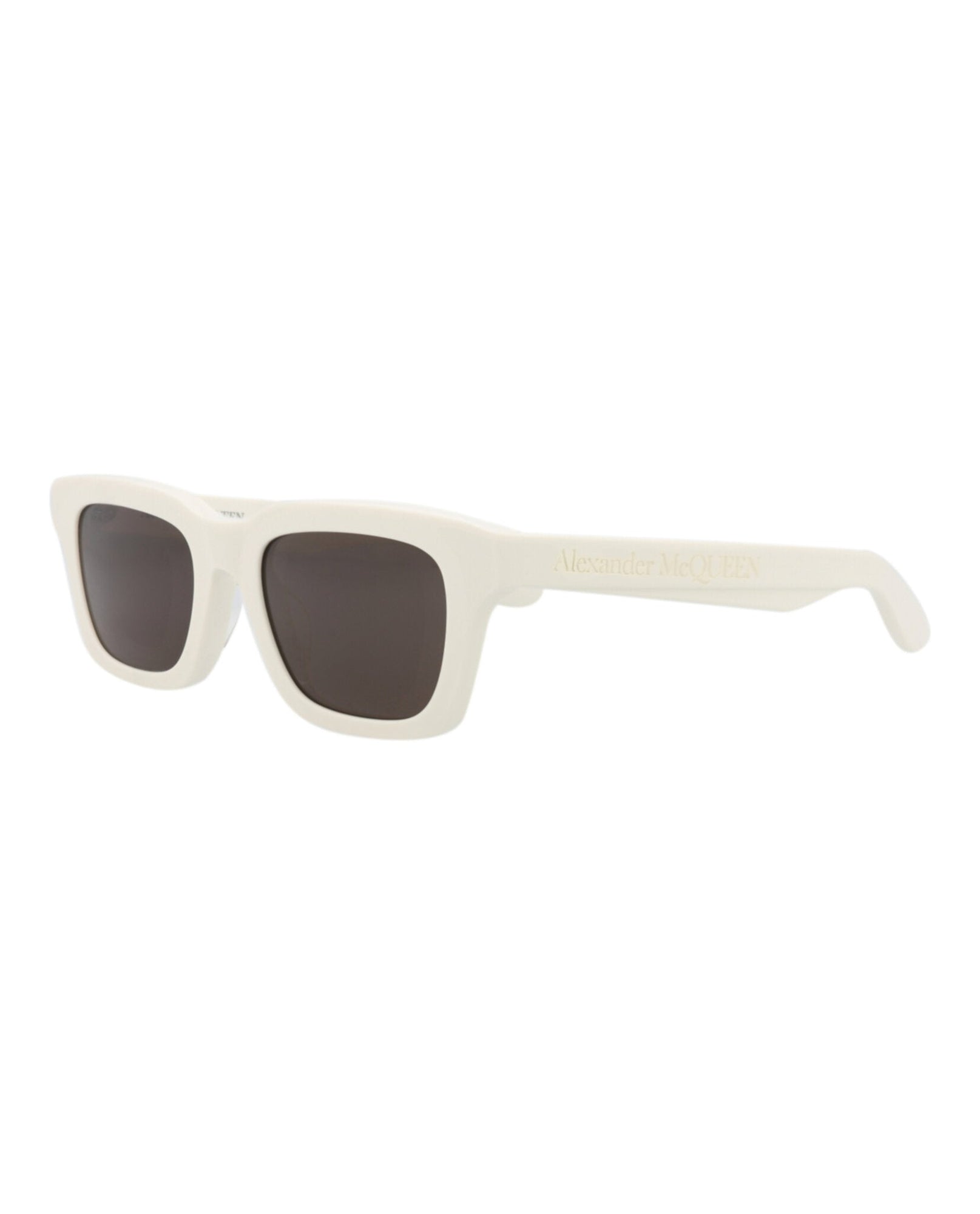 Alexander McQueen | Men | Square Recycled Acetate Sunglasses | White