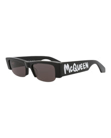 Alexander McQueen | Women | Square Recycled Acetate Sunglasses | Black