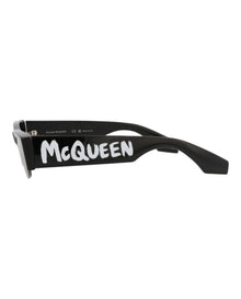 Alexander McQueen | Women | Square Recycled Acetate Sunglasses | Black