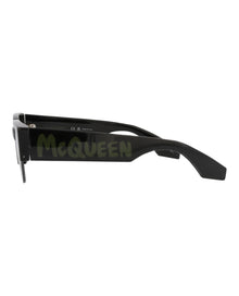 Alexander McQueen | Unisex | Square Recycled Acetate Sunglasses | Black